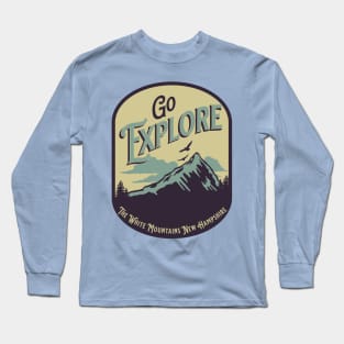 Explore White Mountains New Hampshire Long Sleeve T-Shirt